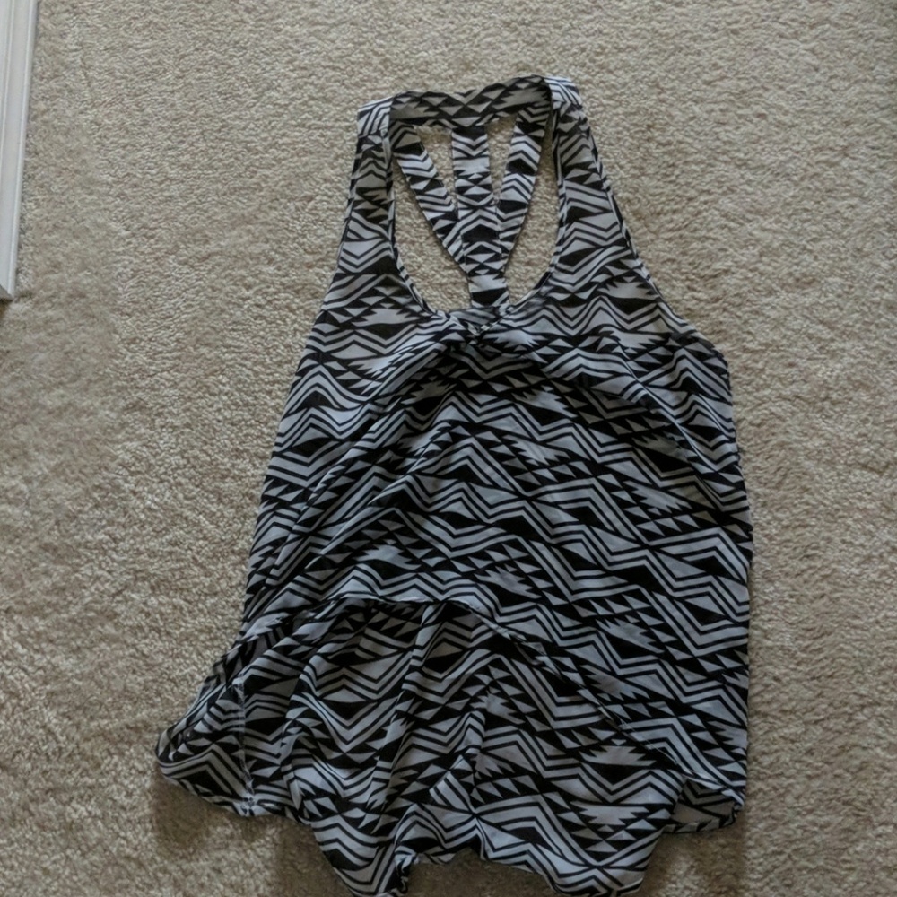 Hi-Lo sheer tank top by g by Guess
